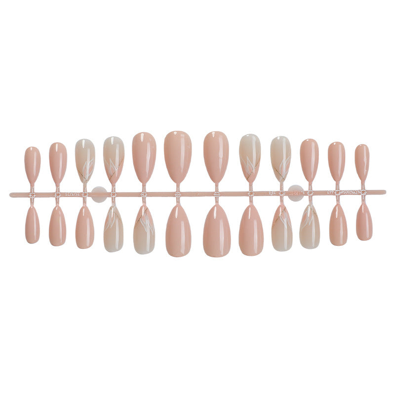 Elegantes, von Blumen inspiriertes Press-On-Nagel-Set Brehn
