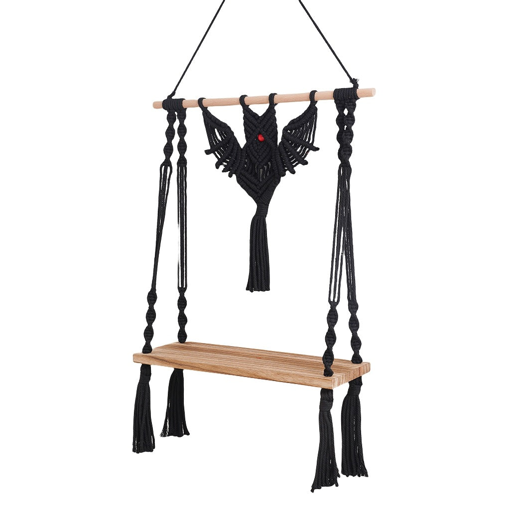 Macramé Wandregal mit bohemian Design Brehn