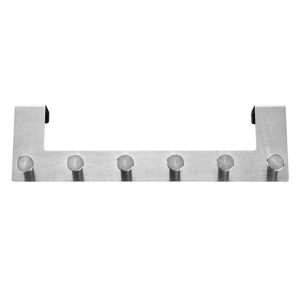 Wandhängende Edelstahl-Garderobe mit Fünf Haken Brehn