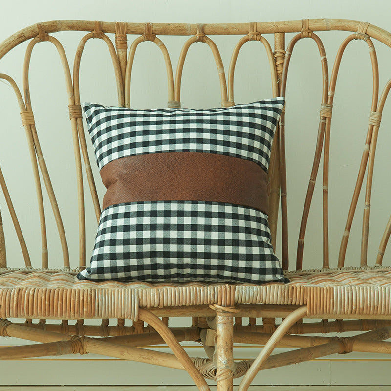 Gingham Check Dekokissen