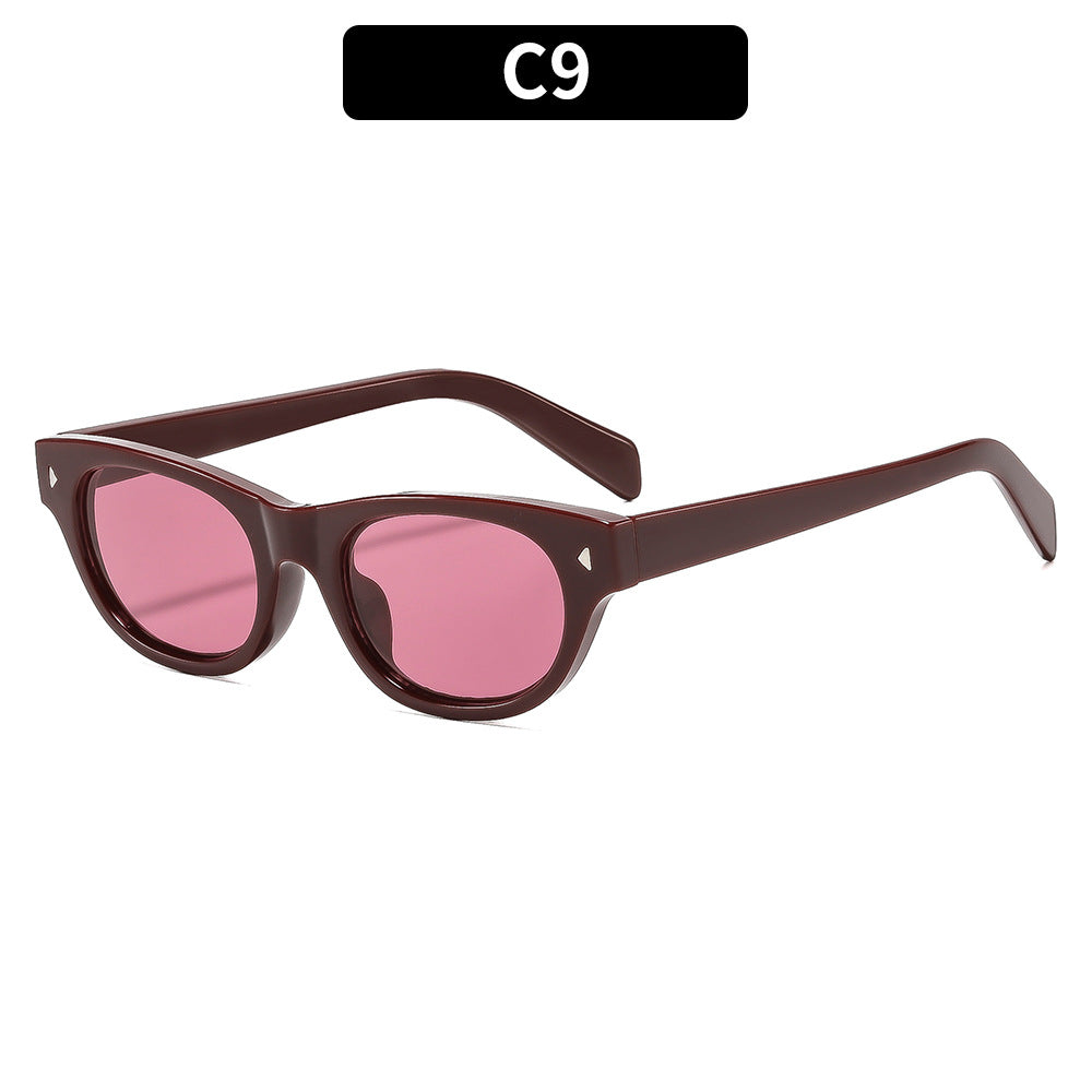 Zeitgenössische stilvolle rechteckige Sonnenbrille