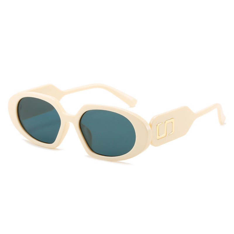 Damen modische Sonnenbrille mit einzigartigem Design und stylischem Logo Brehn