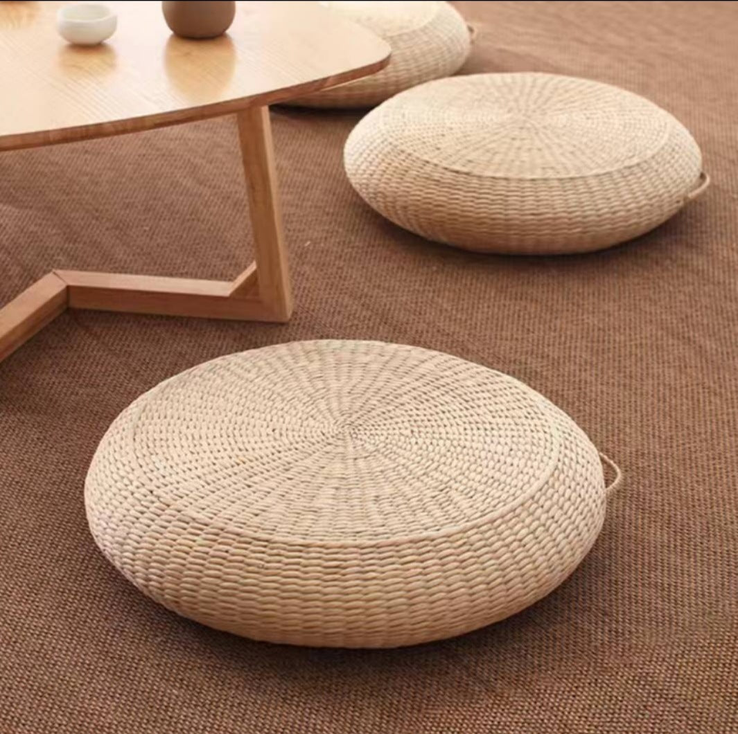 Handgewebter Pouf Im Boho-Stil Brehn