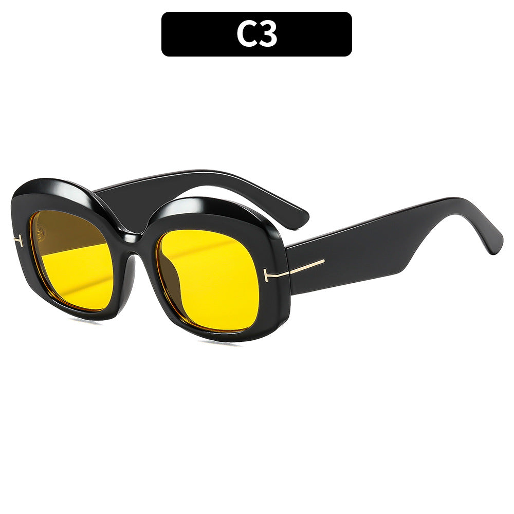 Oversized Stylische Quadratische Sonnenbrillen