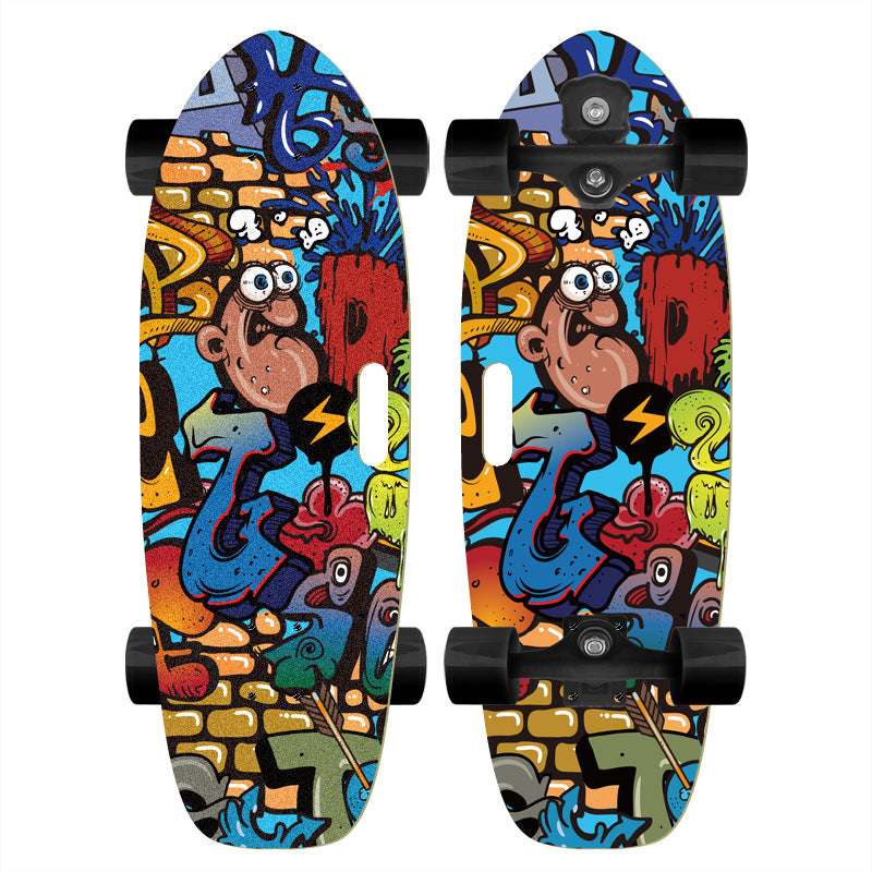 Skateboard mit individuellem Cartoon-Design Brehn
