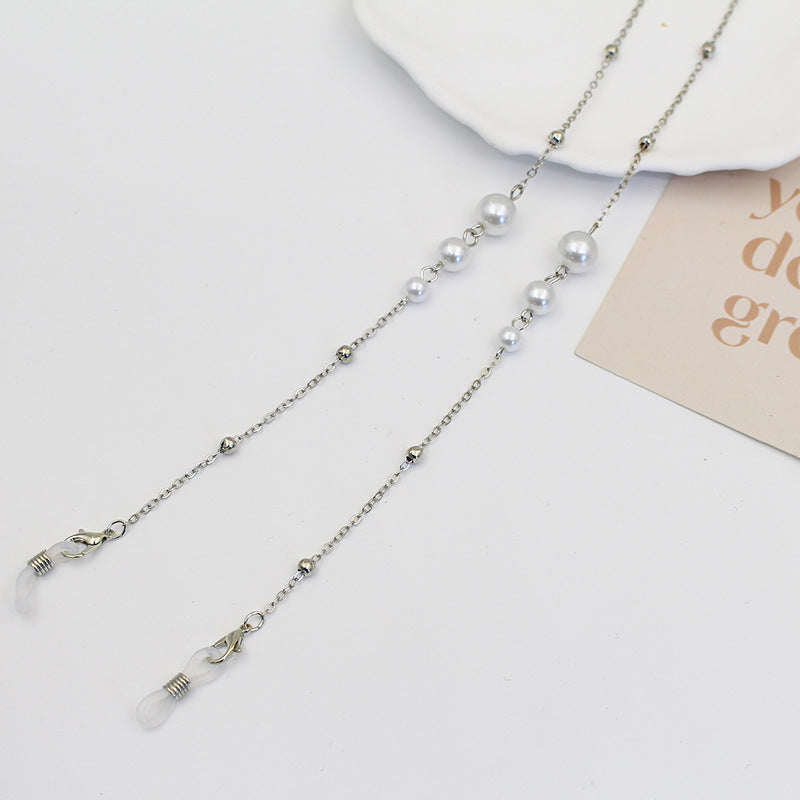 Elegante Perlen-Brillen-Kette Brehn