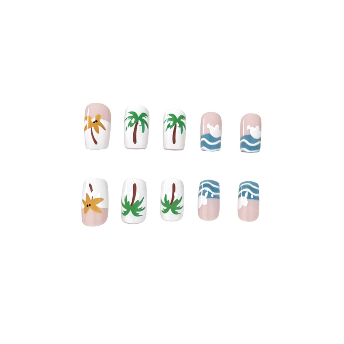 Tropisches Urlaubsthemen-Nageldesign Brehn