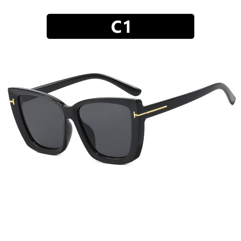 Damen große Sonnenbrille im modernen Design mit angesagtem Schildkrötenmuster Brehn