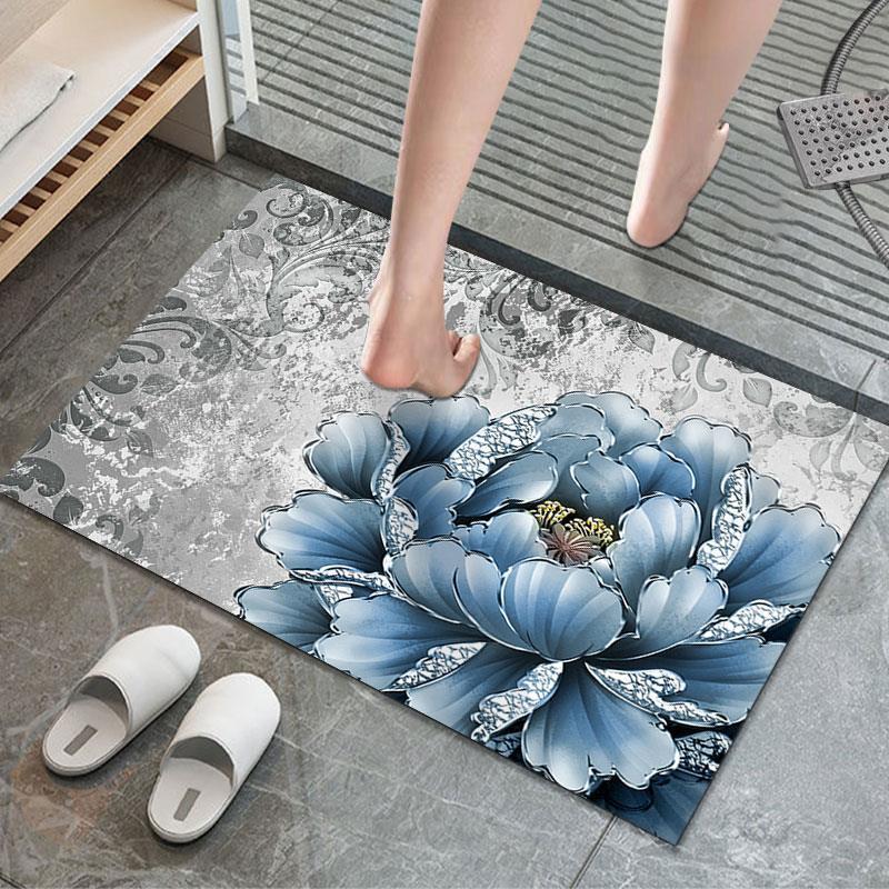 Künstlerischer floral gemusterter Teppich