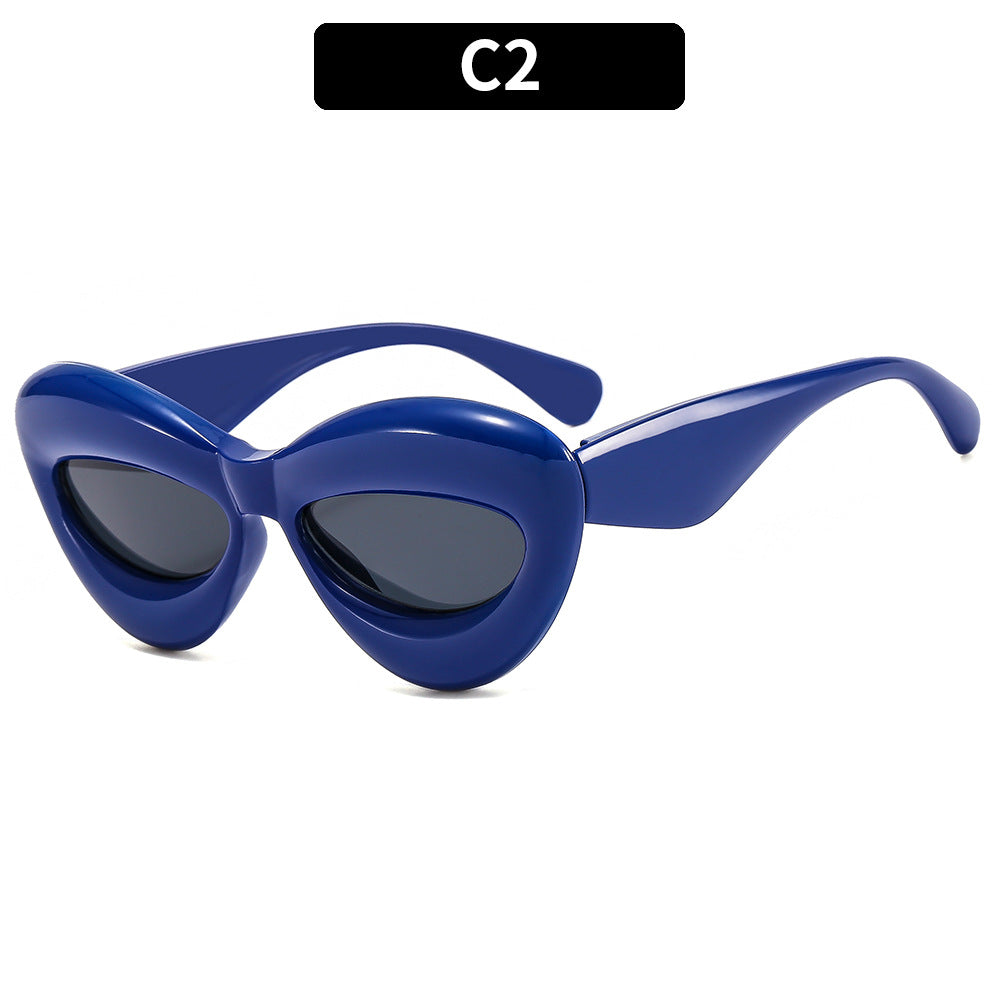 Futuristische Katzenaugen-Sonnenbrille 1787664573
