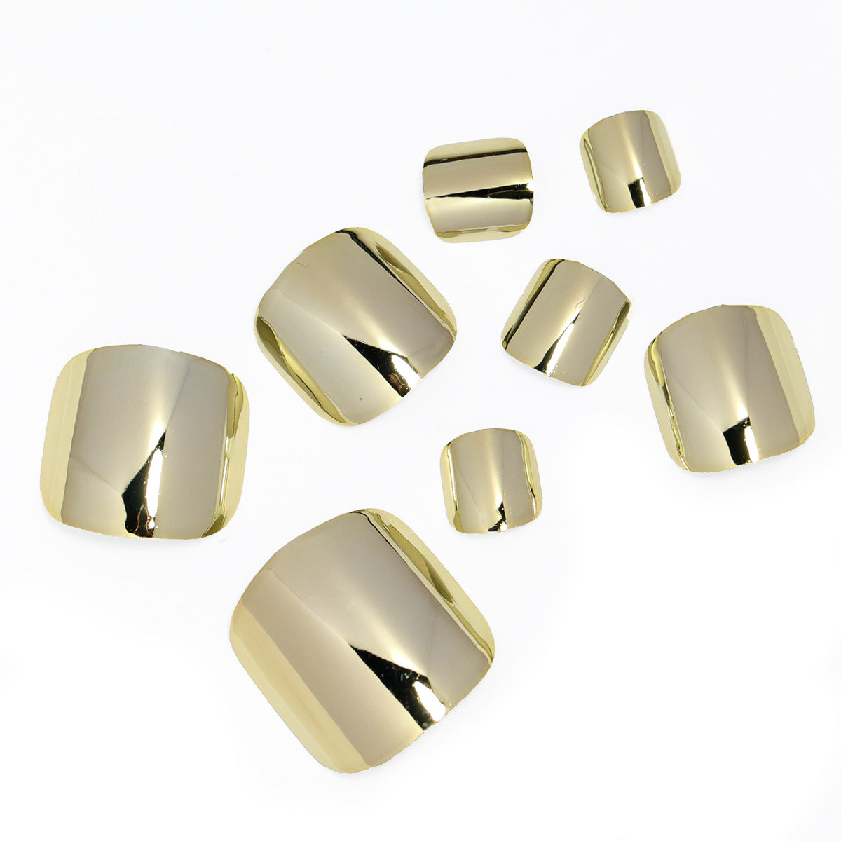 Premium Glänzendes Press-On Nagelset Brehn