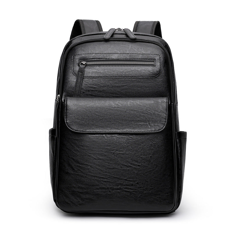 Ergonomischer Leder Laptop Rucksack