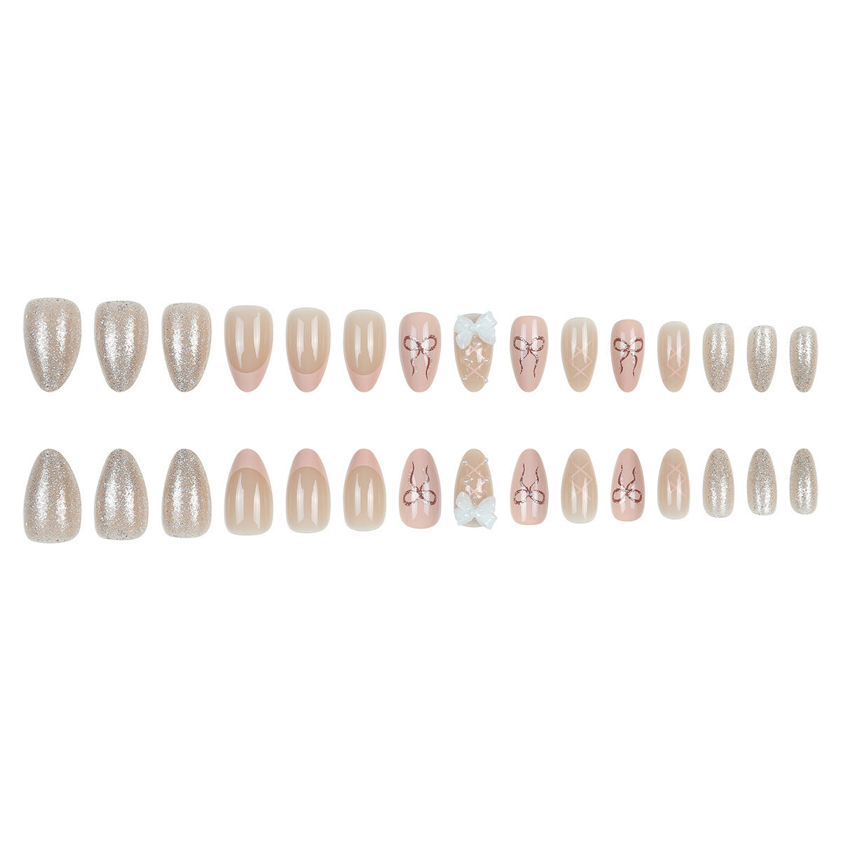 Elegante Nail Art Künstliche Nägel Brehn