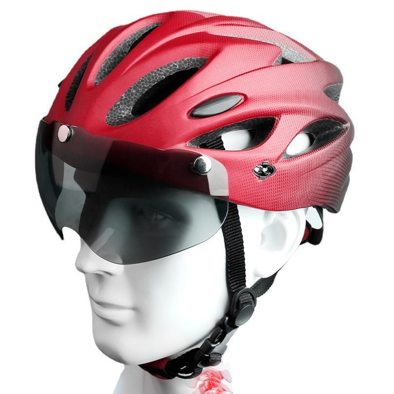 Fahrrad-Sicherheitshelm mit integrierten LED-Lichtern Brehn