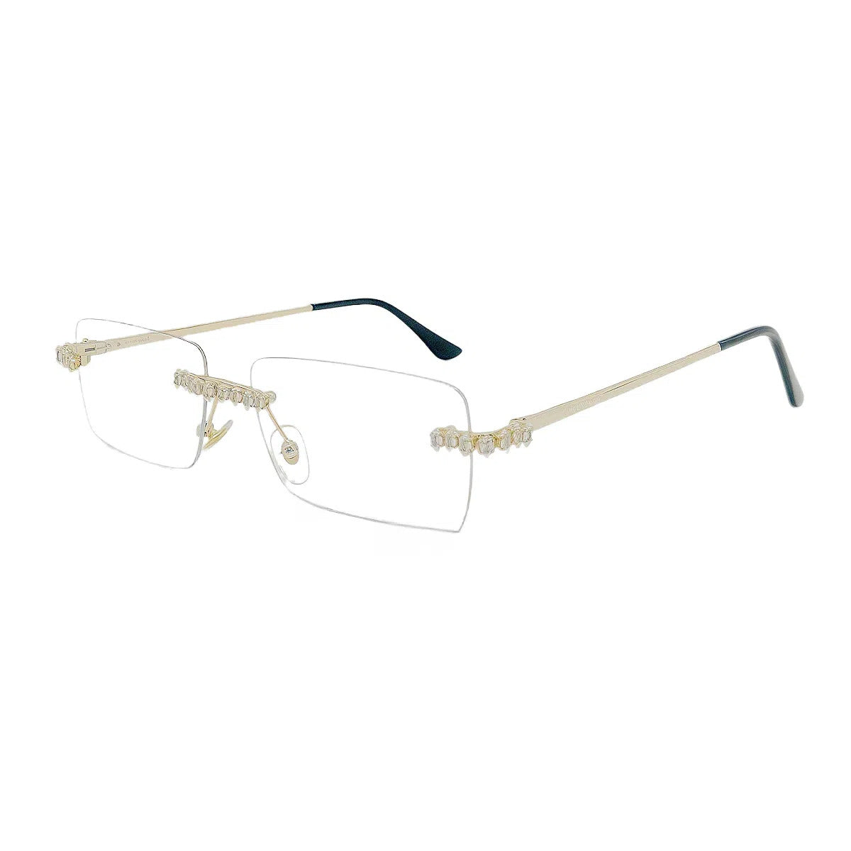 Damen Modische Sonnenbrille im extravaganten Design mit funkelndem Rahmen Brehn
