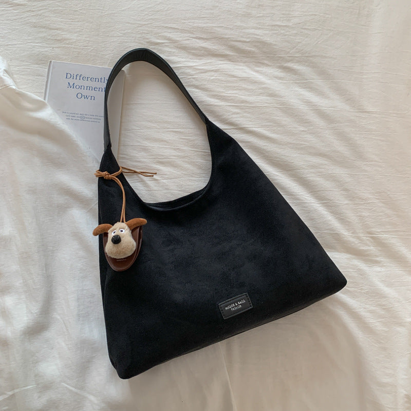 Weiches Wildleder Hobo Bag Brehn