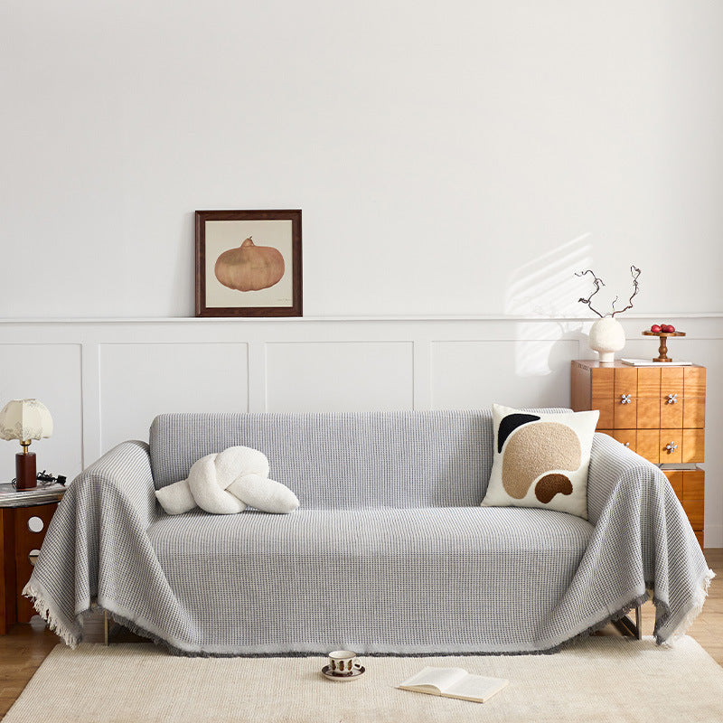 Strukturierte gewebte Sofa-Wurfdecke