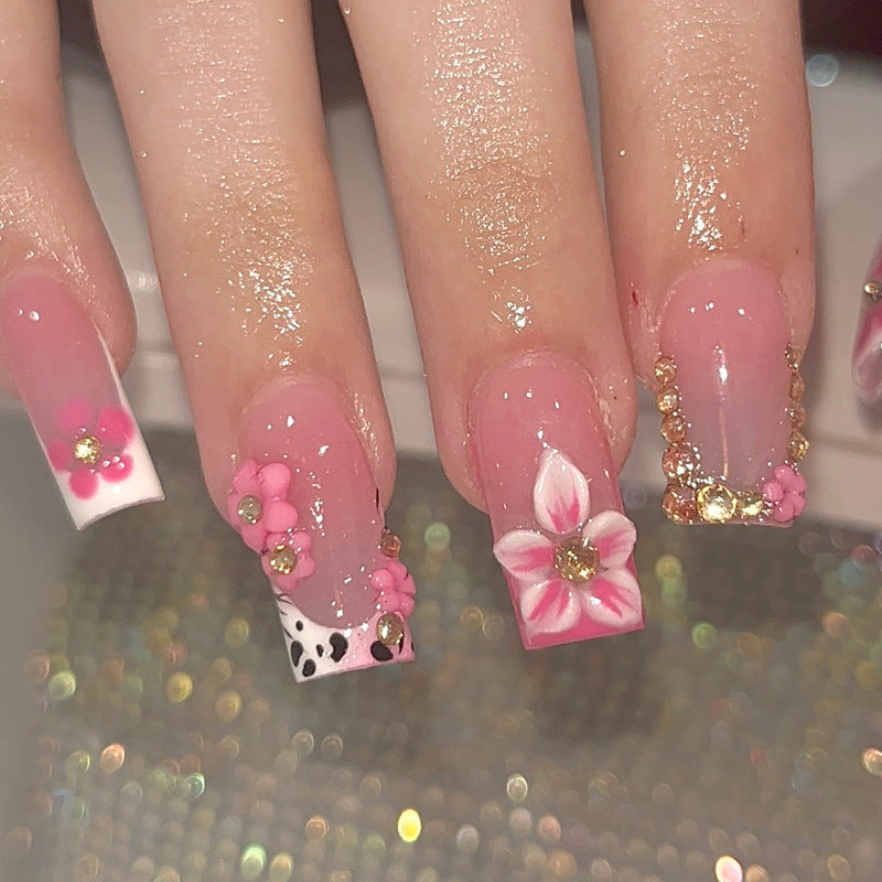 Künstlerisches Blumenpress-on Nageldesign Brehn 1789389515