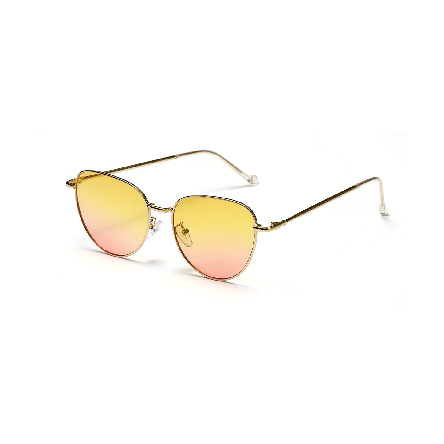 Damen modische Sonnenbrille mit filigranem Metallrahmen Brehn