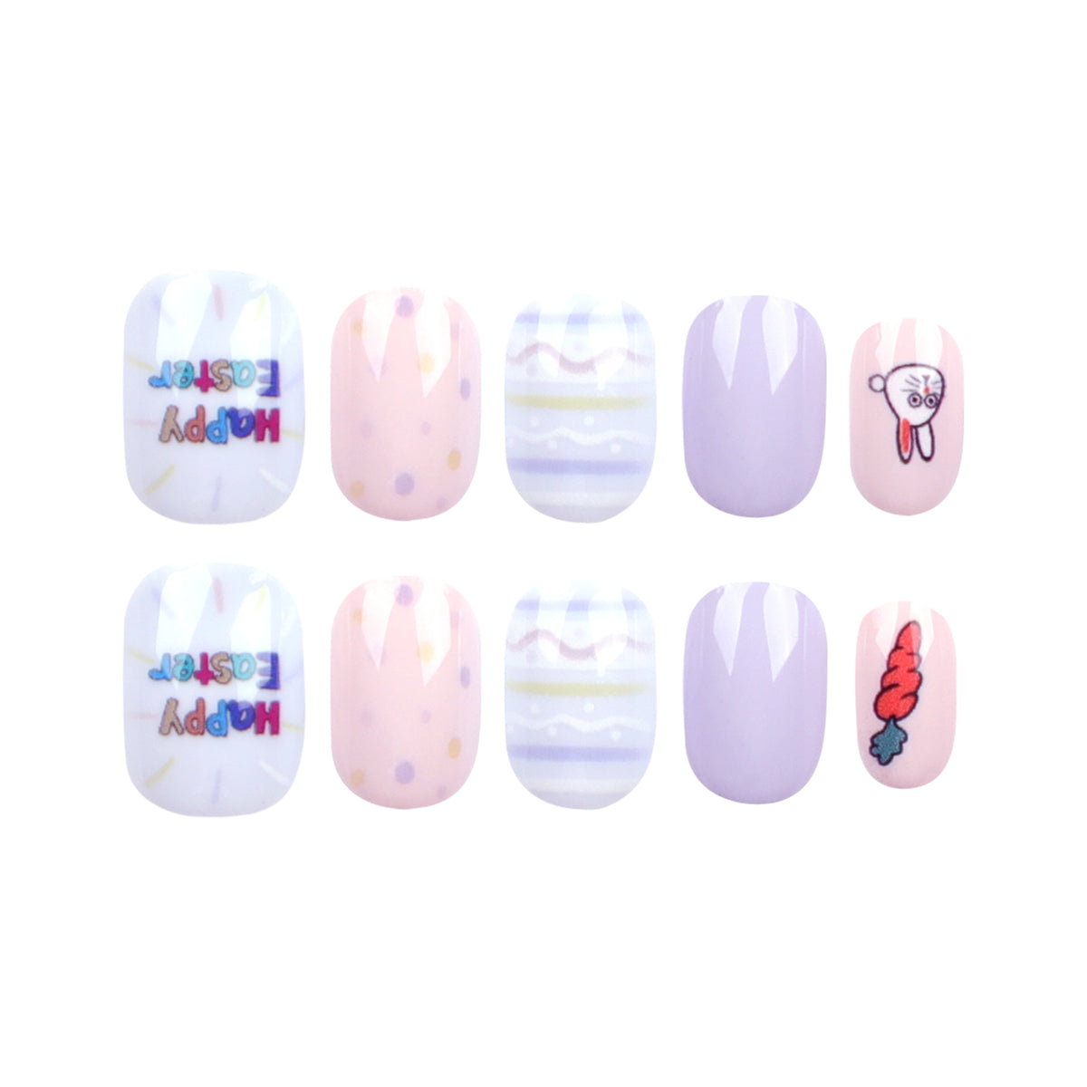 Kunstvolle Nagelkunst mit süßen Tiermotiven und pastellfarbenem Design Brehn