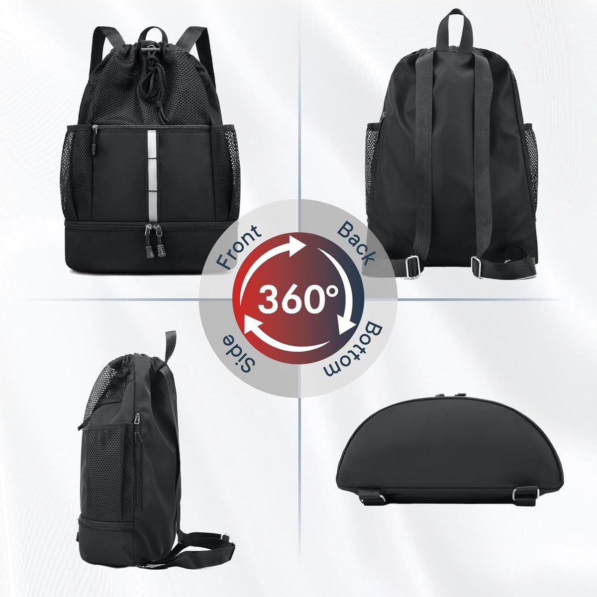 Erweiterbarer Mesh-Gym-Rucksack Brehn
