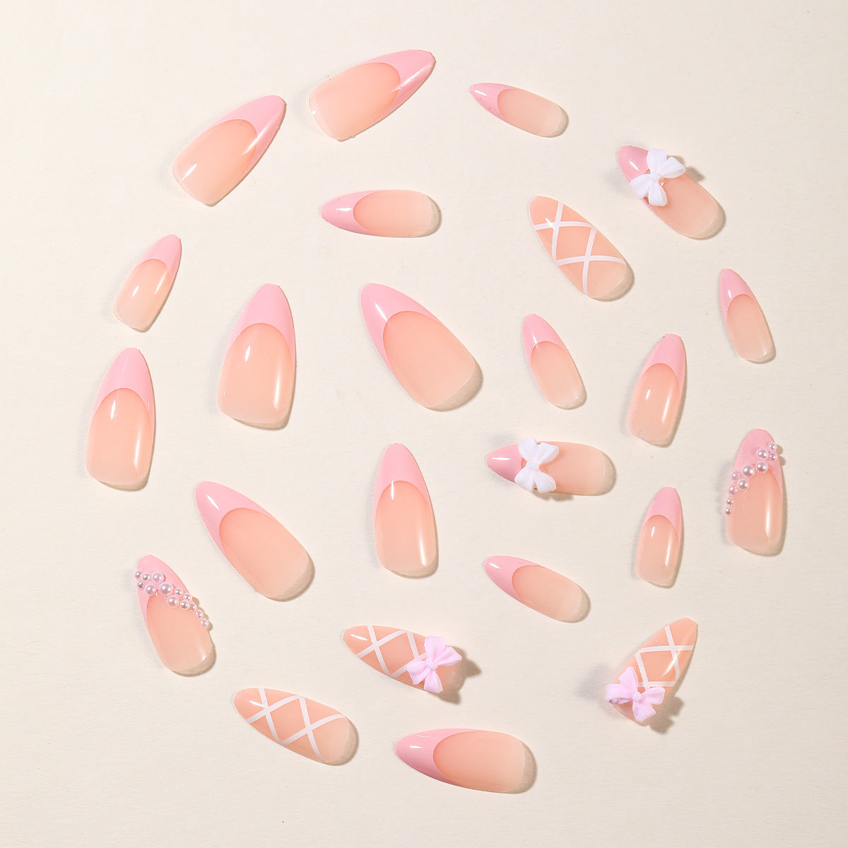 Elegante florale Stiletto-Nagelkunstverlängerungen Brehn