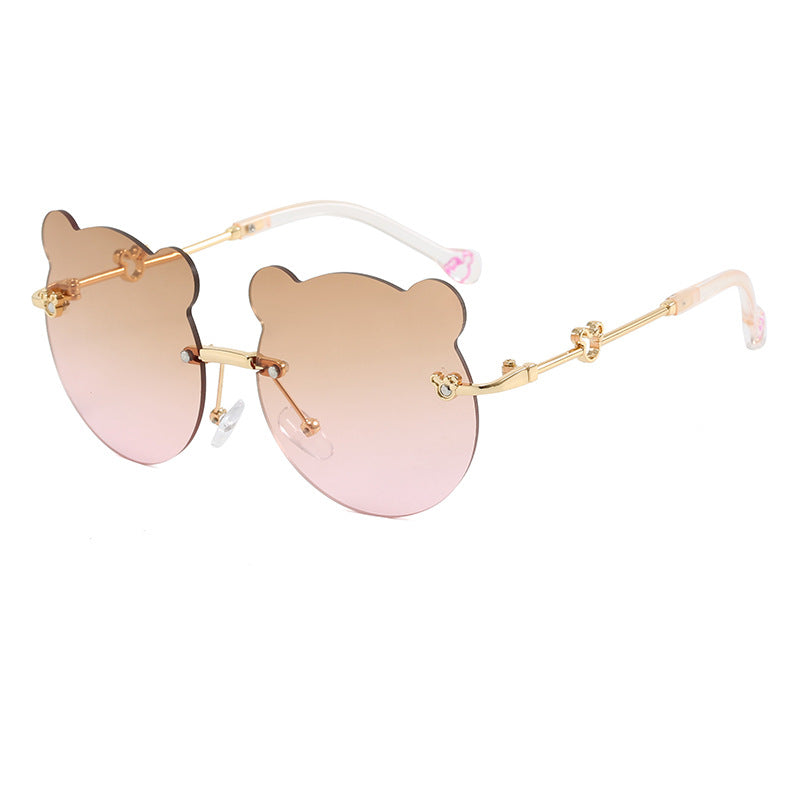 Damen verspielte Sonnenbrille mit niedlichem Bärenmotiv Brehn