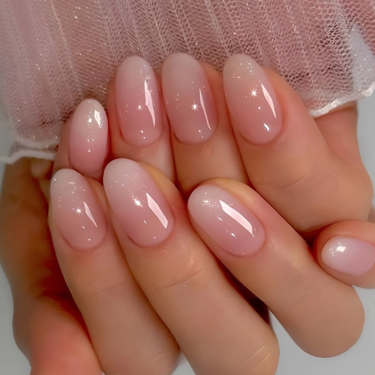 Elegante Ombre Nagelkunst Verlängerungen Brehn