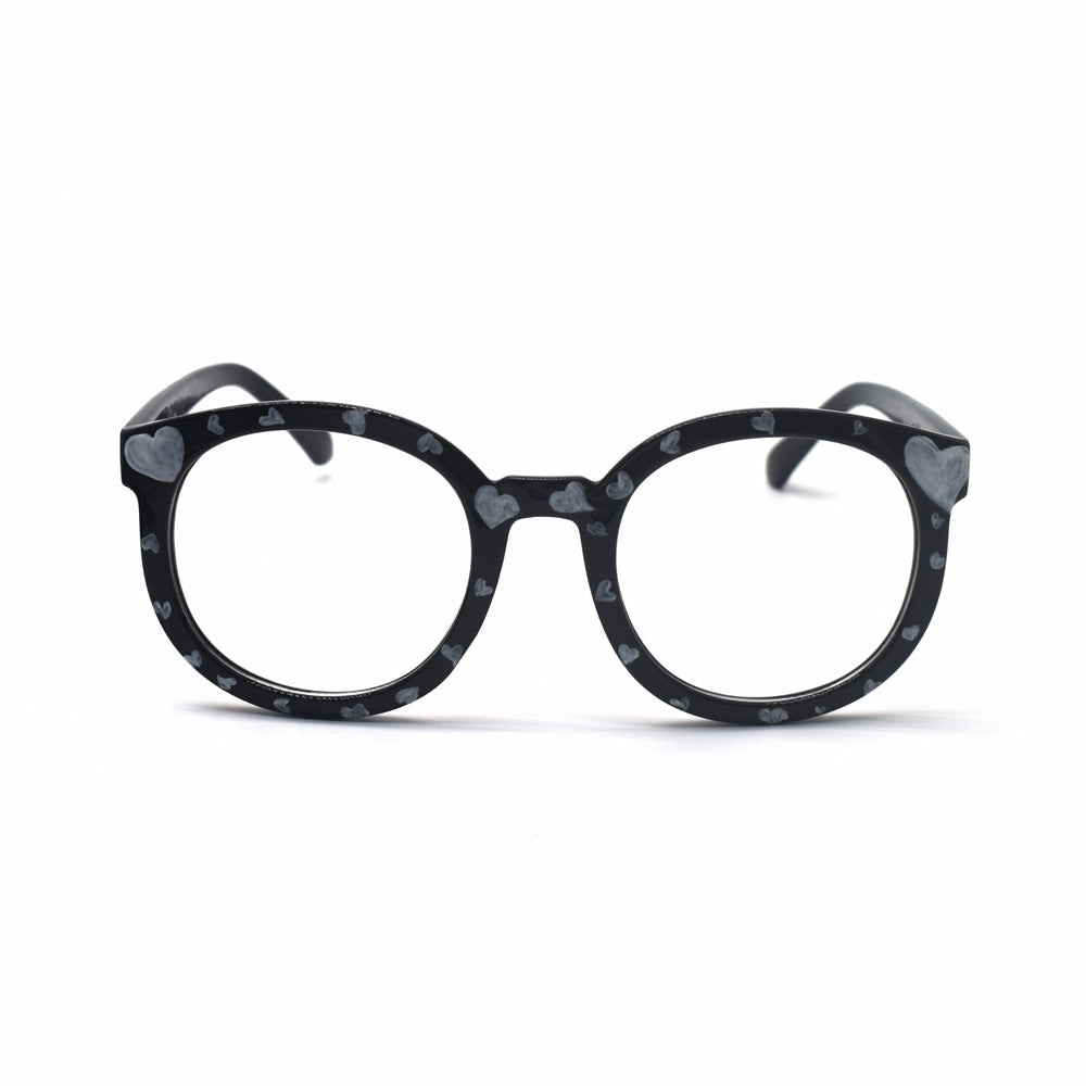 Trendige herzbedruckte Katzenaugenbrille Brehn