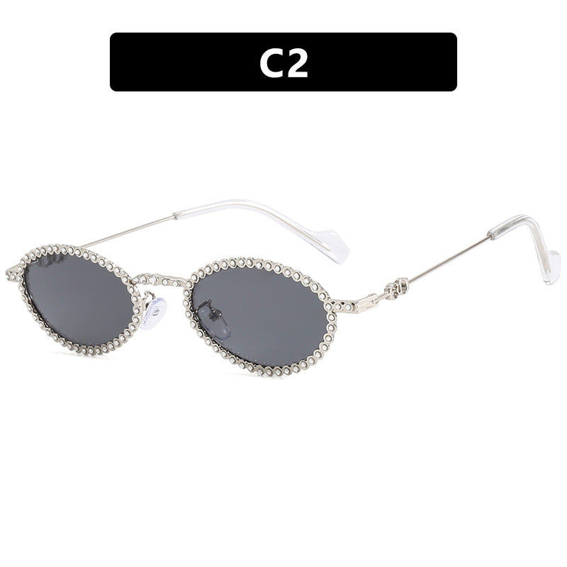 Damen extravagante Sonnenbrille mit originellem Rahmen und modernen Gläsern Brehn
