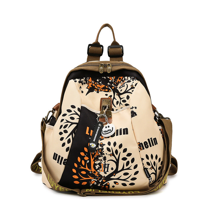 Künstlerischer Mehrfach-Taschen Sling-Rucksack Brehn