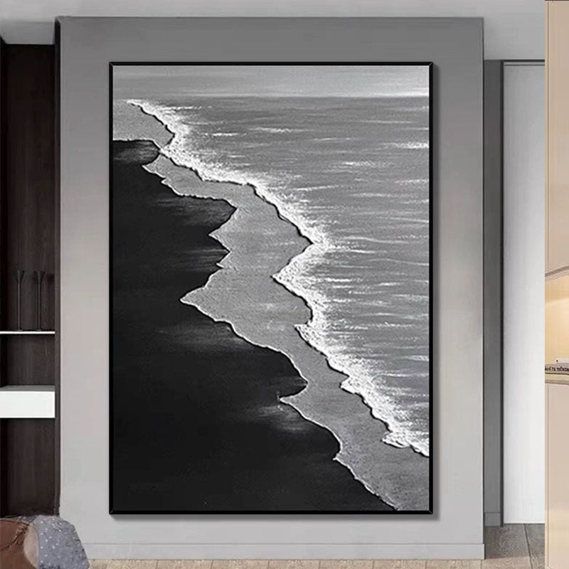 Modern Monochrome Leinwand Kunstwerk