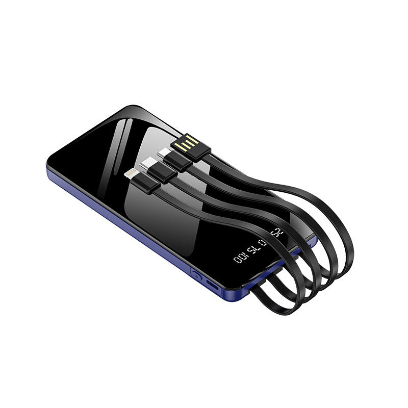 Multifunktionale Powerbank mit Integriertem Kabelsystem Brehn