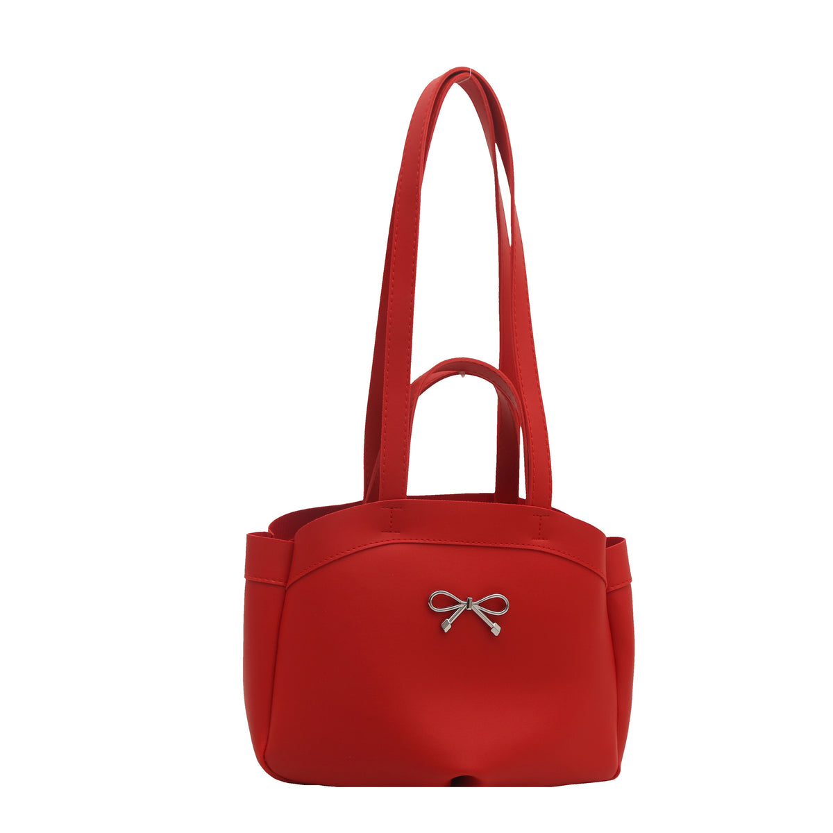 Elegante Bogen-Akzent Handheld Tote Bag Brehn