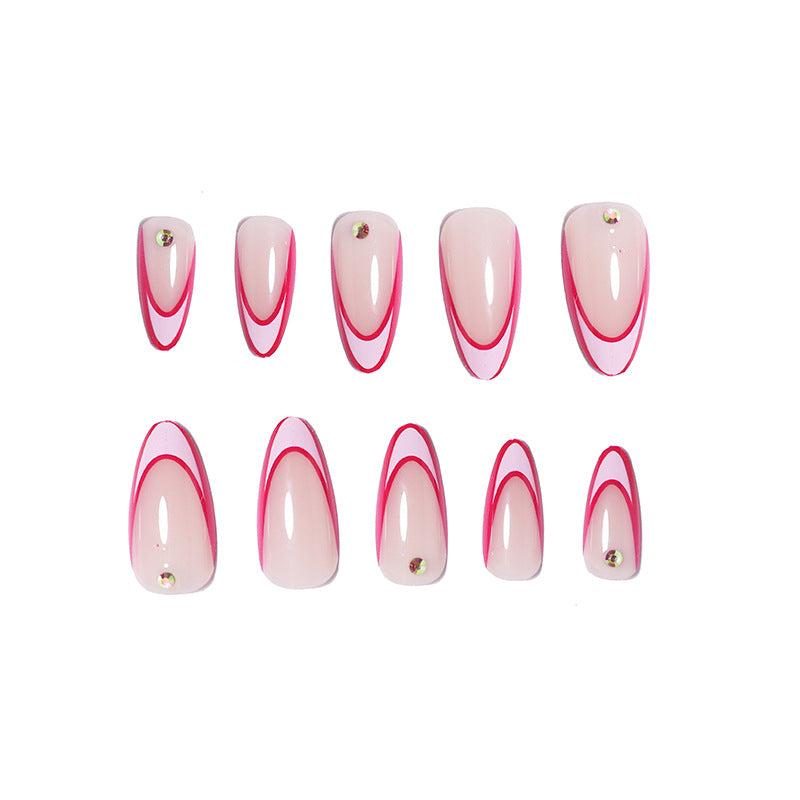 Künstlerische Stiletto Nagelkunst Verlängerungen Brehn