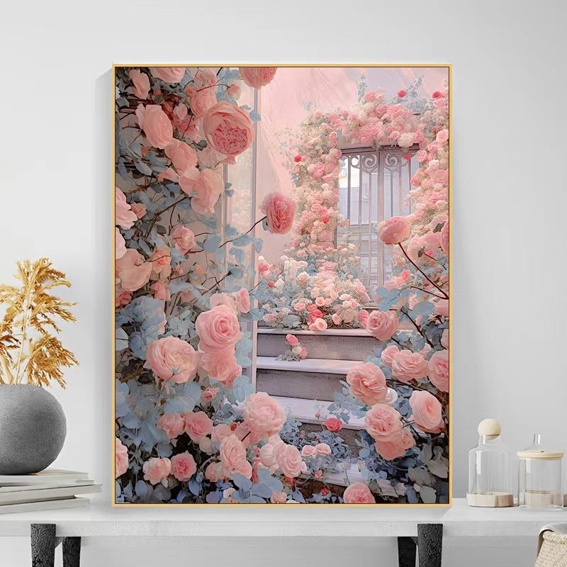 Floral Garden Scene Wandkunst Brehn
