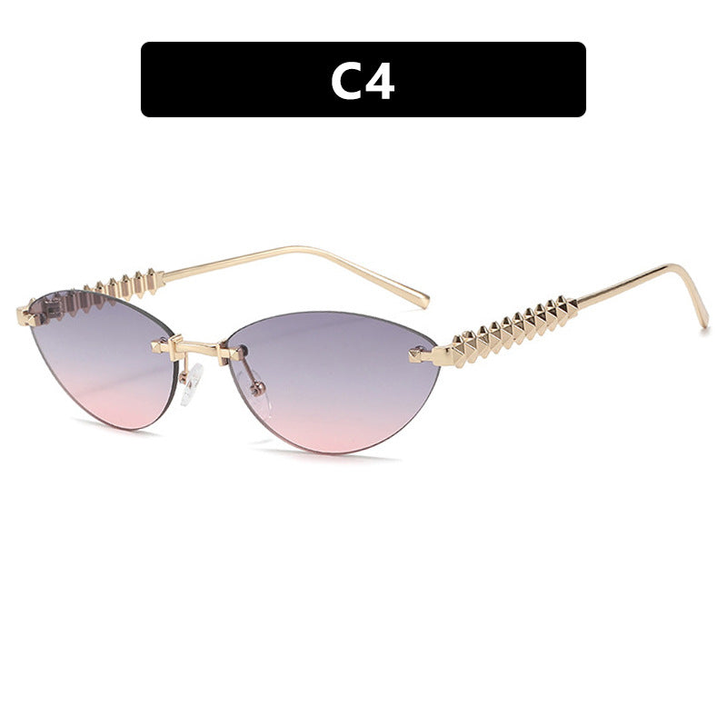 Damen Sonnenbrille im modernen, geometrischen Design mit stylishem Metallrahmen und UV-Schutz Brehn