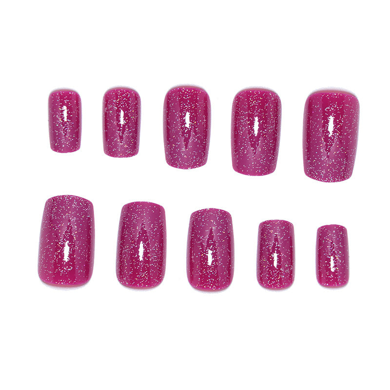 Glamouröse Glitzer Press-On Nagelset Brehn
