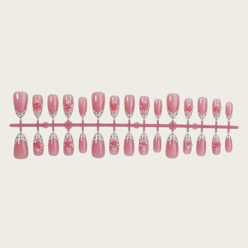 Dekoratives Floral Press-On Nagelset Brehn