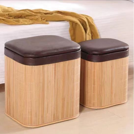 Multifunktionale Sitzhocker Aus Natürlichem Material Brehn