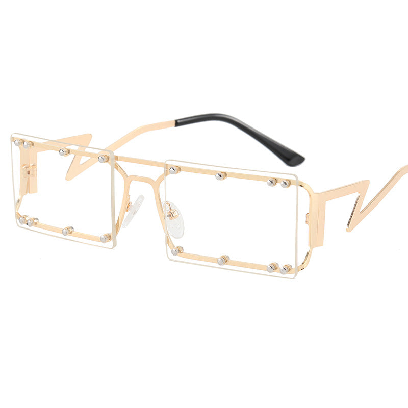 Damen Modische Sonnenbrille mit auffälligem geometrischem Design Brehn
