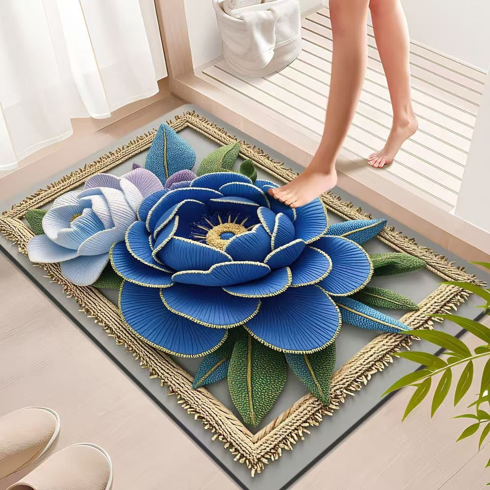 Dekorativer floraler Badteppich Brehn