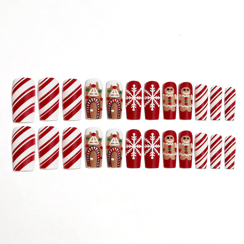 Kreatives Kunstnagelset mit festlichem Weihnachtsmotiv Brehn