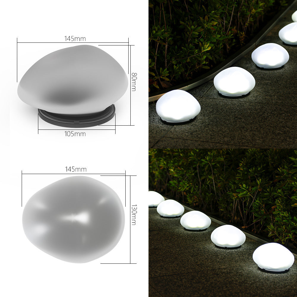 Wiederaufladbare LED-Kieselweglichter Wasserdicht Gartenakzent Brehn