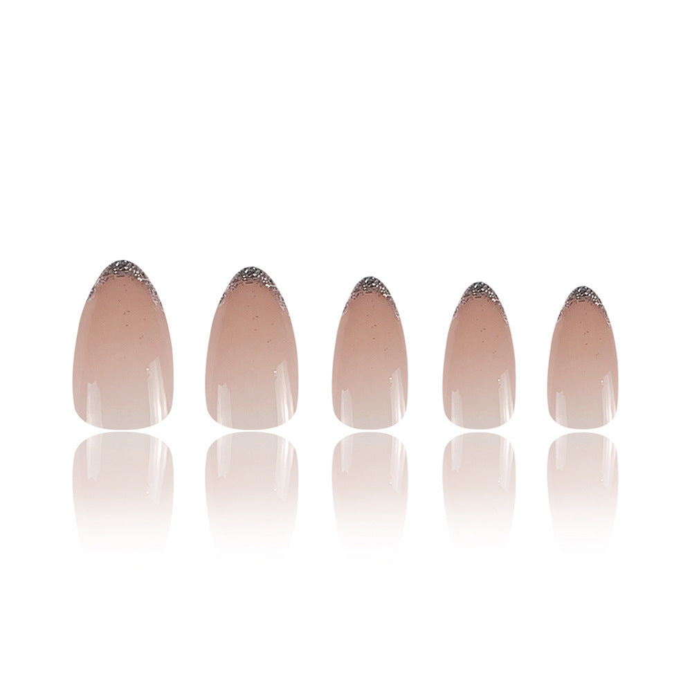 Elegante Glitzerndes Mandel-förmige Press-On Nagelspitzen Brehn