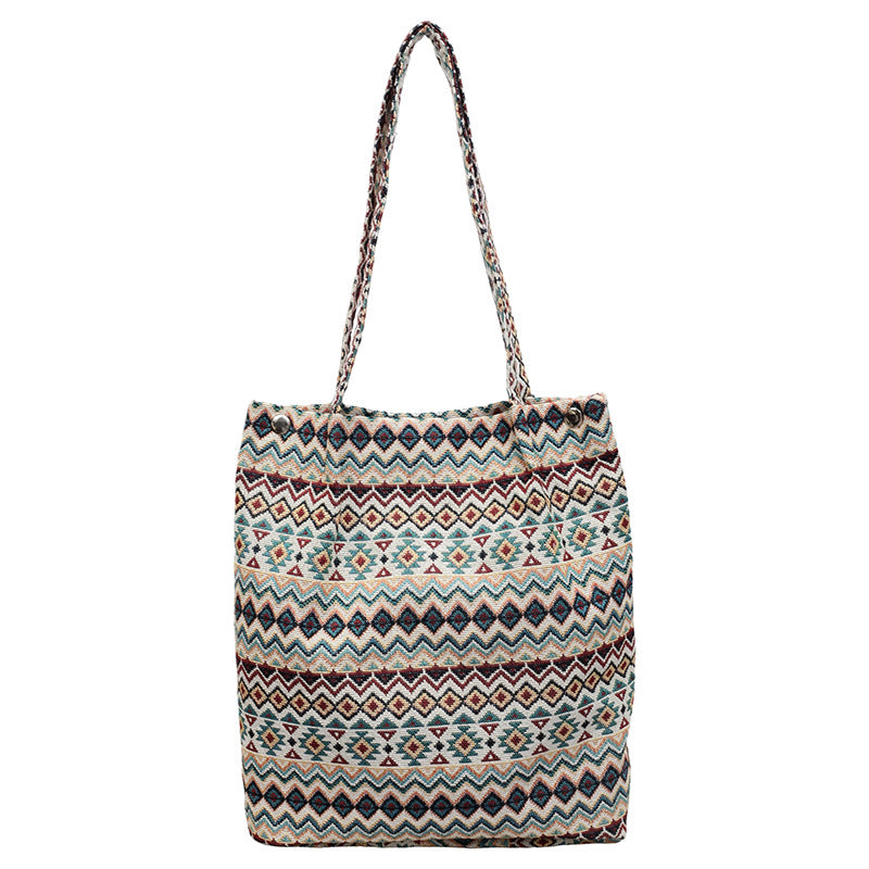 Bohemian Ethnischer Druck Schulter Tragetasche