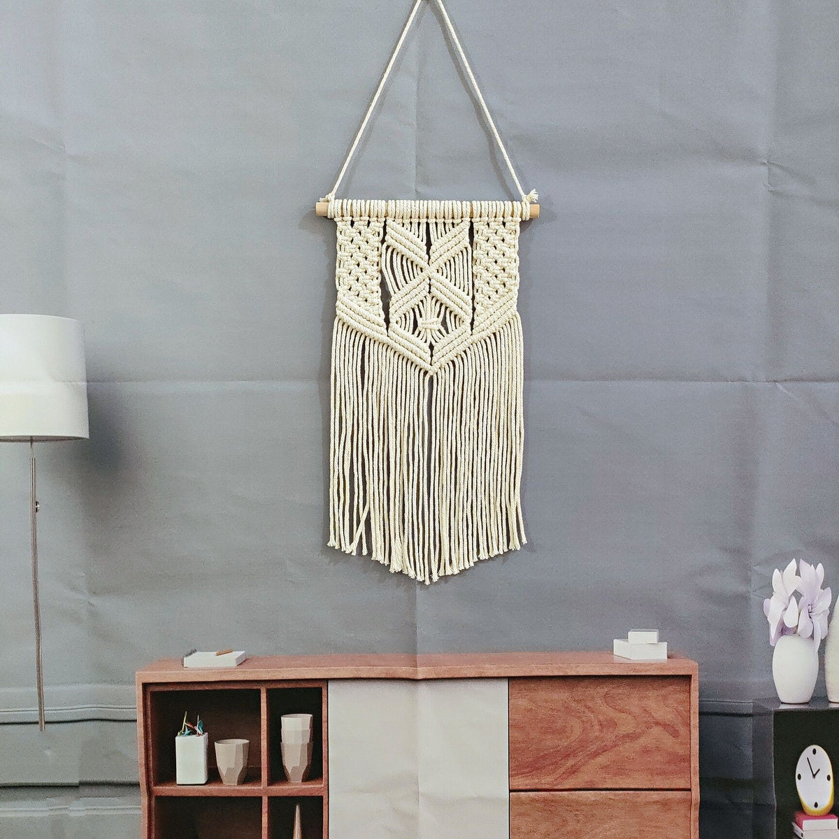 E intricate Macramé Wandbehang Brehn