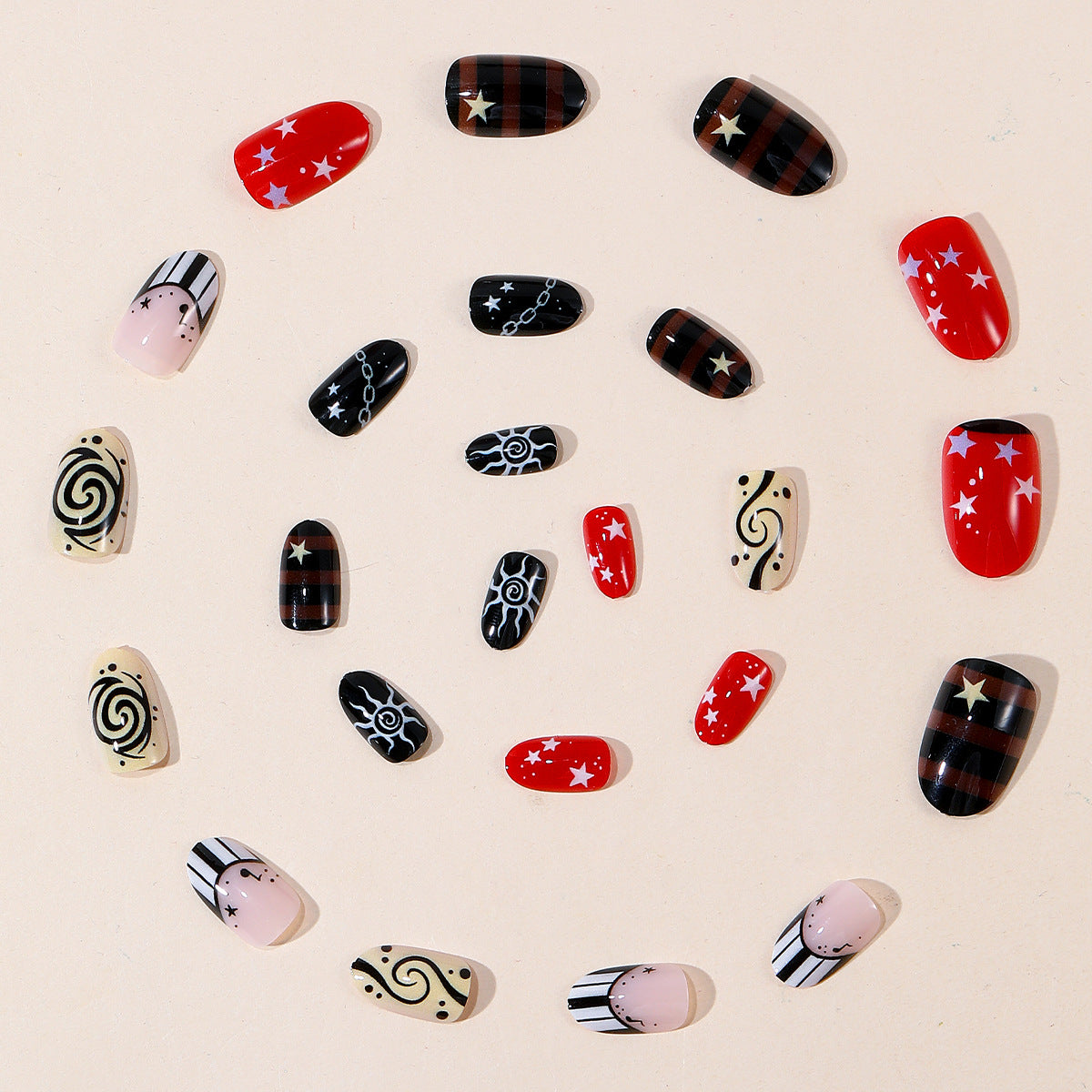 Künstlerisches Fantasy-Nagelkunstdesign Brehn