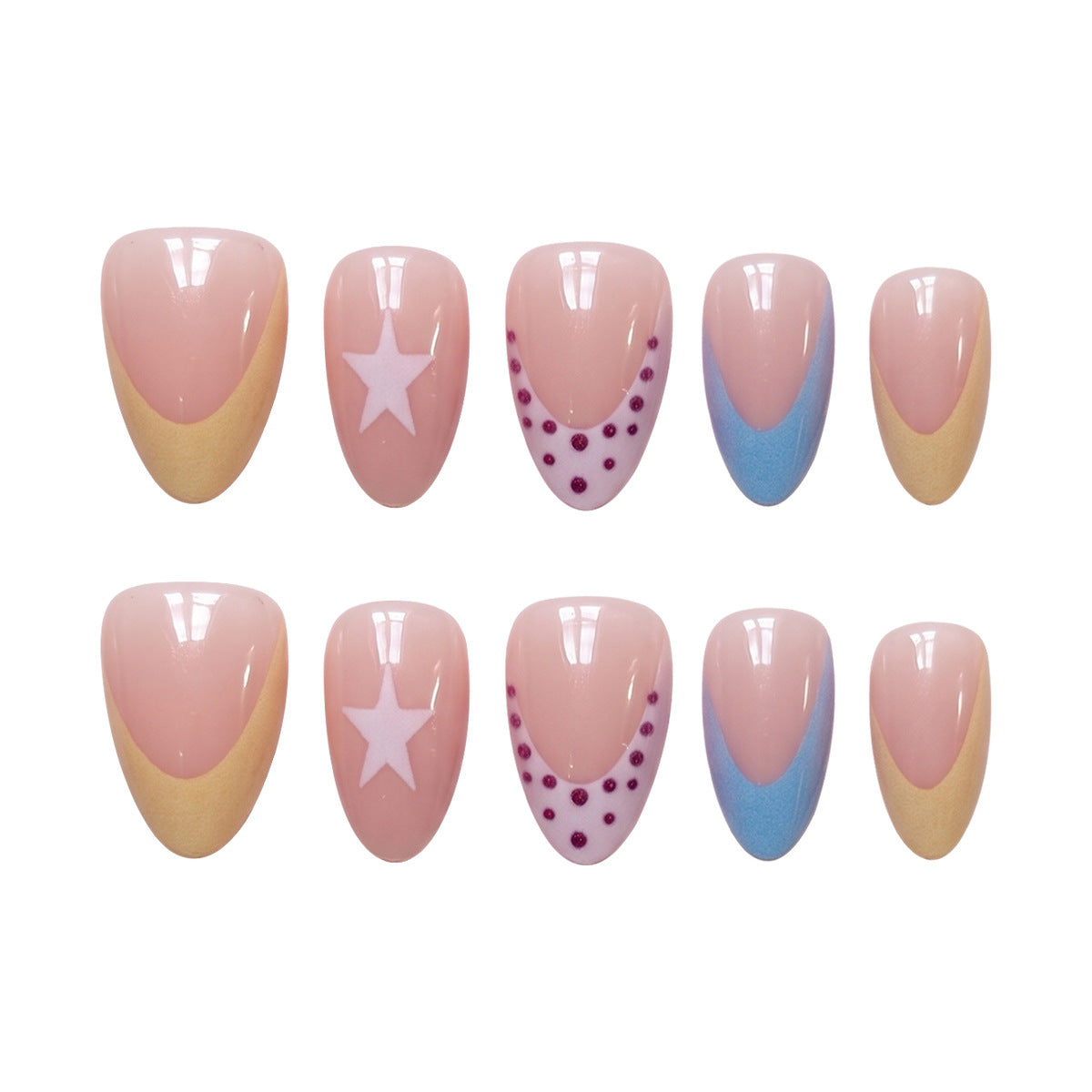 Dekoratives thematisches Press-On-Nagelset