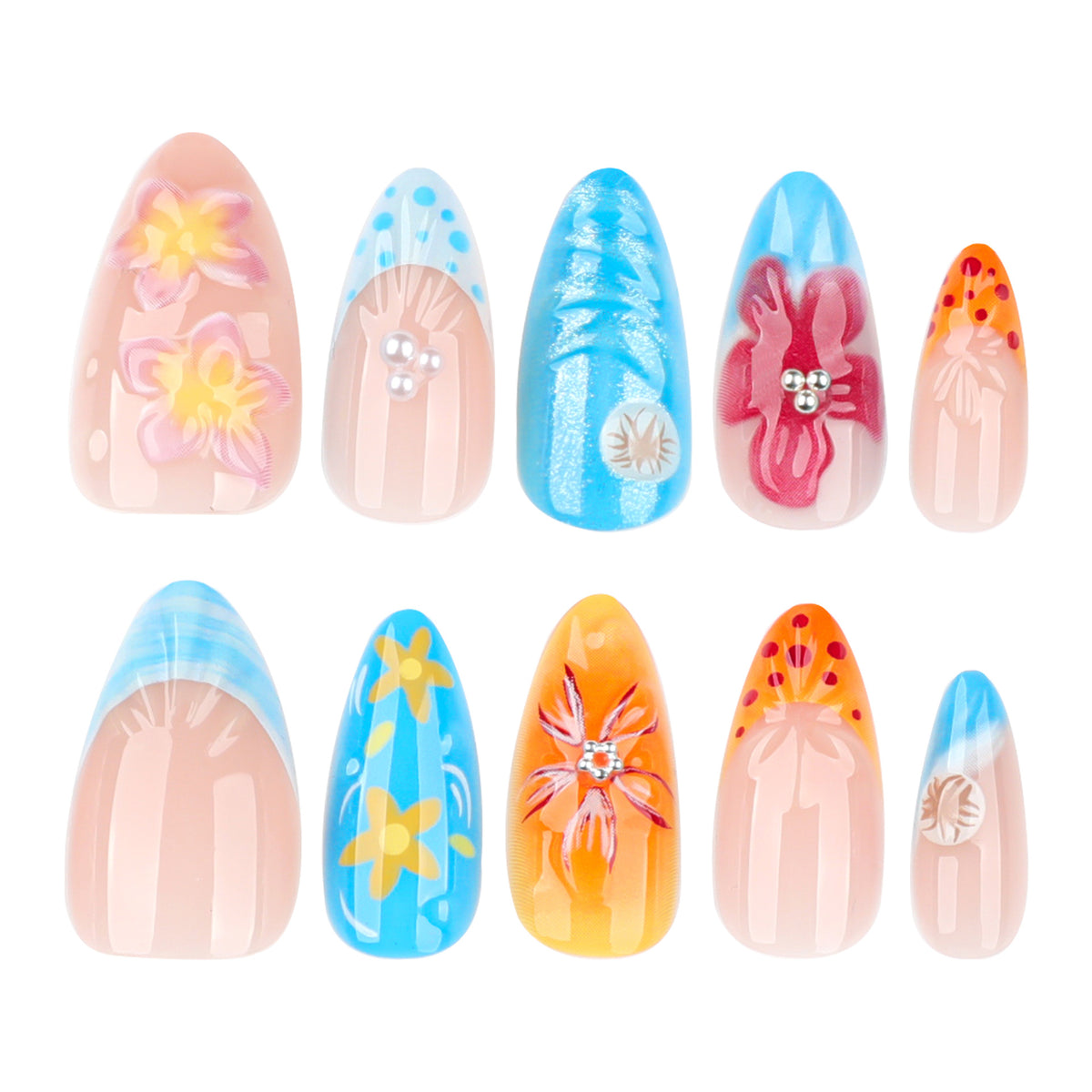 Künstliche Blumen-Nagelkunst Brehn